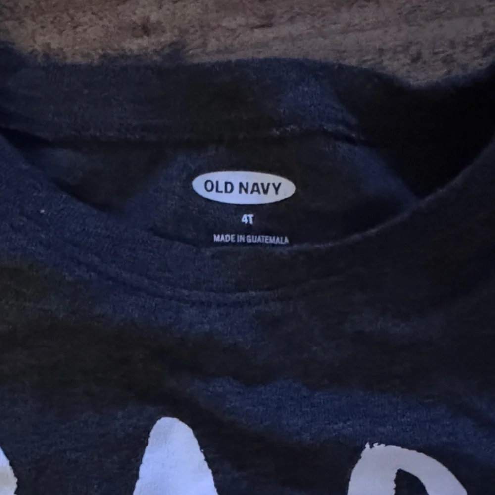 Old Navy Charcoal Long Sleeve Tee with 'Rad Like Dad' Design